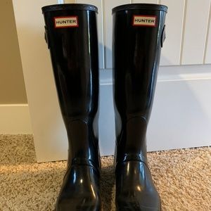 Hunter Boots Glossy Black